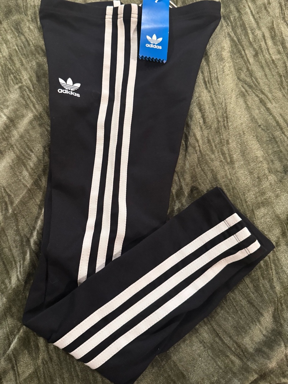 adidas Black with White Three-Stripe Detail